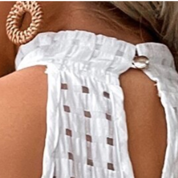 Boho Print Sleeveless Halter Tank Top - Picture 6 of 7